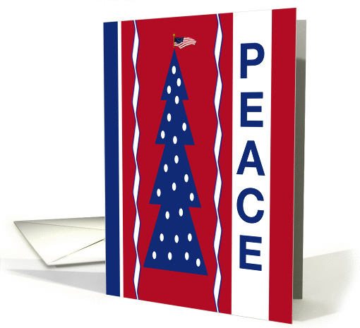 Patriotic Peace Tree card (516020)