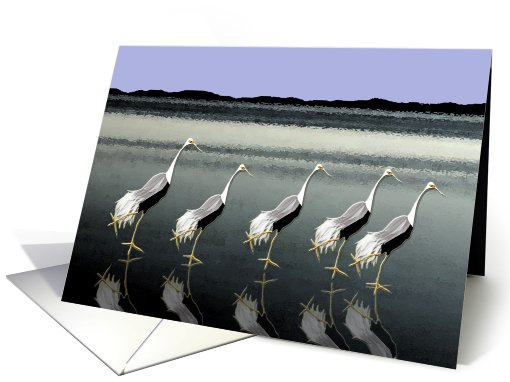 Cranes card (697683)
