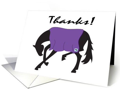 Bowing Horse Thank You card (699388)