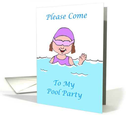 Pool Party invitation card (143699)