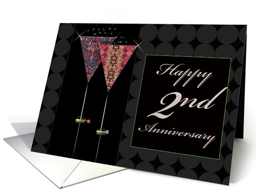 Happy 2nd Anniversary card (417396)