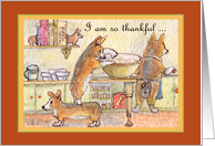 Happy Thanksgiving. Thanksgiving Corgis. card