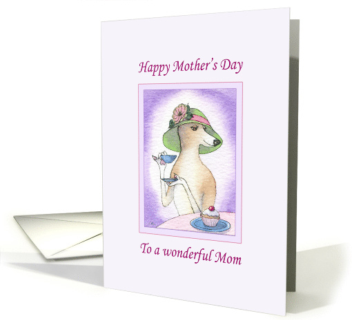 Happy Mother's Day to a wonderful Mom, dog mothers day card (1464298)
