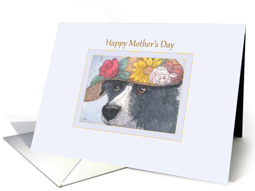 Happy Mother's Day - Border Collie dog mother's day card (1466980)