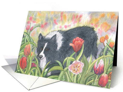 Tiptoe... Through the tulips... With me! card (195870)