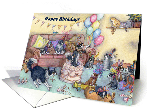paper greeting card, happy birthday, party, card (427148)