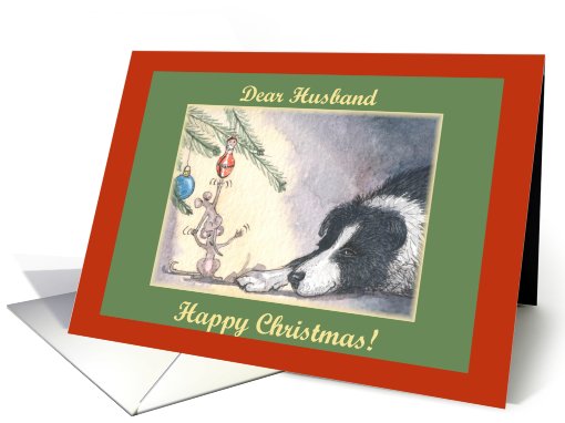 happy christmas, paper cards, dog, mouse, husband, card (488858)