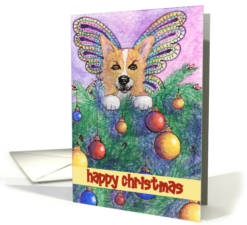happy christmas, paper card, dog, card (505919)