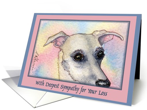 loss of dog, sympathy, card (633938)