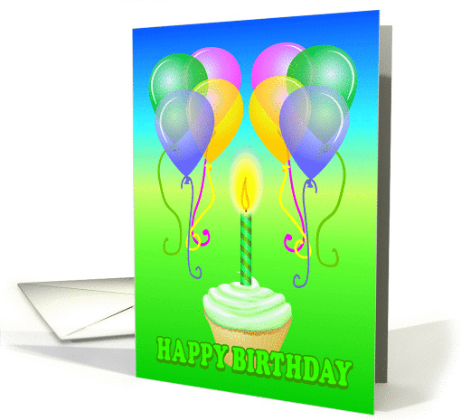 Happy Birthday Cupcake card (385353)