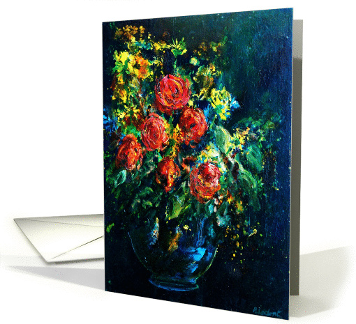 Bunch of flowers 1007 card (118971)