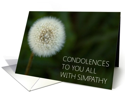 condolences to you all card (466131)