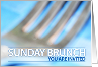Sunday Brunch Invitation With Fork card