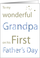 my wonderful grandpa first father’s day card