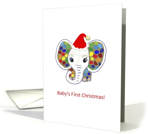 Baby's 1st Christmas - Elephant card (519438)