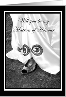 Matron of Honour Dress and Shoe card