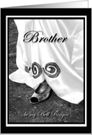 Brother Be My Bell Ringer Wedding Dress and Shoe card