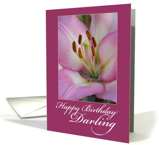 Happy Birthday Darling card (157219)