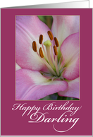 Happy Birthday Darling card