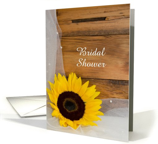 Bridal Shower Invitation, Yellow Sunflower and... (1035303)
