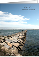 Cape Cod, Massachusetts Breakwater - Blank Note Cards