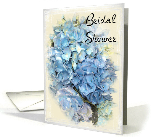 Bridal Shower Invitation - Blue Hydrangea card (186639)