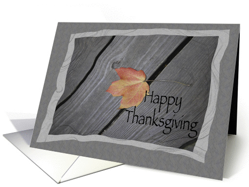 Happy Thanksgiving - One Autumn Leaf card (224243)