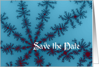 Wedding Save the Date - Snowflake Fractal card