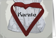 Karate Valentine’s Day card