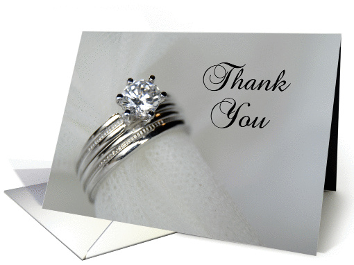 Thank You - Wedding Rings card (414847)