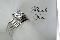 Thank You - Wedding Rings card