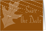 Save the Date - Autumn Wedding card