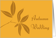 Autumn Leaves Wedding Announcement card