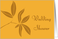 Autumn Leaves Wedding Shower Invitation card