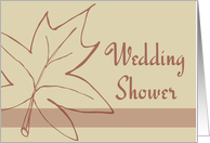 Wedding Shower Invitation - Maple Leaf card