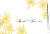 Bridal Shower Invitation Yellow Daisies card