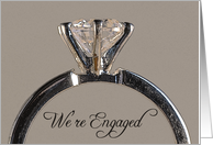 Engagement Announcement Diamond Engagement Ring card