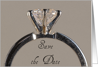 Wedding Save the Date Announcement Diamond Engagement Ring card
