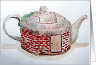 Back Door Cottage Teapot card