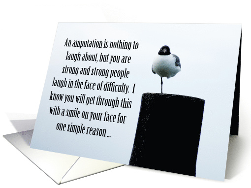Encouragement Amputation Seagull card (1131654)