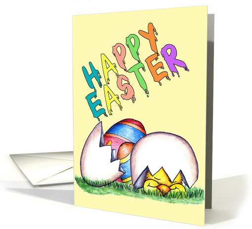 Happy Easter Chick card (138575)