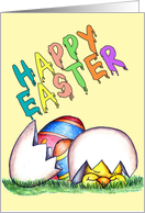 Peek-a-boo Easter card