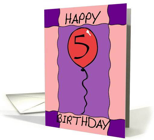 Birthday Balloon card (140642)