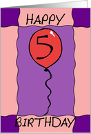 Birthday Balloon card