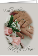Rings-be my Maid of Honor card