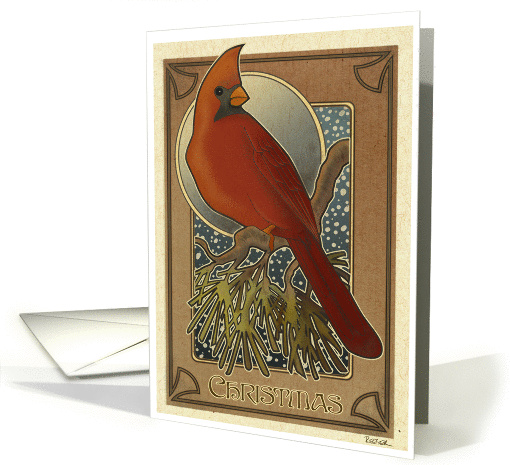 Cardinal in Winter - Christmas card (142138)
