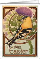 The Goldfinch and Thistle - Easter card