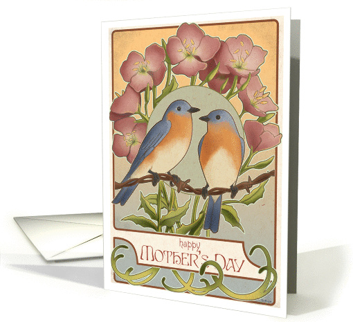 Bluebirds - Mother's Day card (184725)