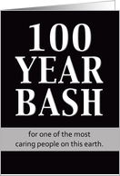 Birthday Invitation - 100 Year Bash card