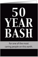 Birthday Invitation - 50 Year Bash card